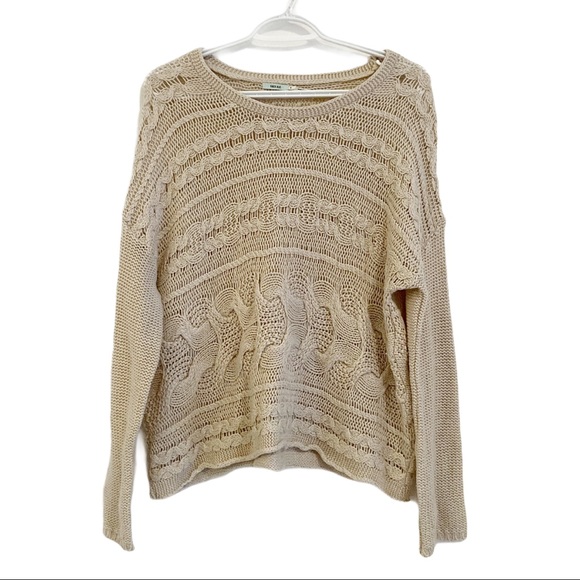 Kimchi Blue Sweaters - Kimchi Blue cable knit boxy wool blend sweater